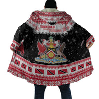 Trinidad And Tobago Christmas Cloak Funny Santa Riding Scarlet Ibis - Wonder Print Shop