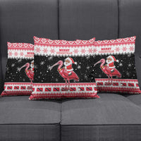 Trinidad And Tobago Christmas Pillow Cover Funny Santa Riding Scarlet Ibis - Wonder Print Shop