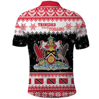 Trinidad And Tobago Christmas Polo Shirt Funny Santa Riding Scarlet Ibis - Wonder Print Shop