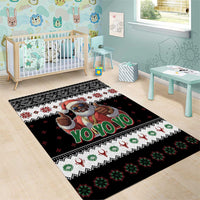 South Africa Christmas Area Rug Hip Hop Santa Claus LT05 - Wonder Print Shop