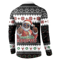 South Africa Christmas Button Sweatshirt Hip Hop Santa Claus LT05 - Wonder Print Shop