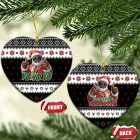 South Africa Christmas Ceramic Ornament Hip Hop Santa Claus LT05 - Wonder Print Shop