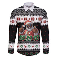 South Africa Christmas Family Matching Puletasi and Hawaiian Shirt Hip Hop Santa Claus LT05 - Wonder Print Shop