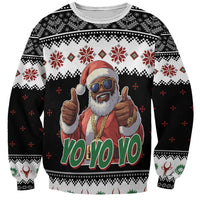 South Africa Christmas Sweatshirt Hip Hop Santa Claus LT05 - Wonder Print Shop