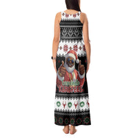 South Africa Christmas Tank Maxi Dress Hip Hop Santa Claus LT05 - Wonder Print Shop