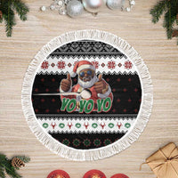 South Africa Christmas Tree Skirt Hip Hop Santa Claus LT05 - Wonder Print Shop