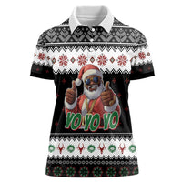 South Africa Christmas Women Polo Shirt Hip Hop Santa Claus LT05 - Wonder Print Shop