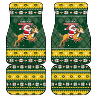 South Africa Christmas Car Mats Funny Santa Riding Springbok LT05 - Wonder Print Shop