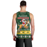 South Africa Christmas Men Tank Top Funny Santa Riding Springbok LT05 - Wonder Print Shop