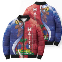 Haiti Independence Day Bomber Puffer Jacket The First Black Independent Nation - Wonder Print Shop