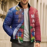 Haiti Independence Day Bomber Puffer Jacket The First Black Independent Nation - Wonder Print Shop