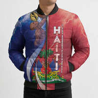 Haiti Independence Day Bomber Puffer Jacket The First Black Independent Nation - Wonder Print Shop