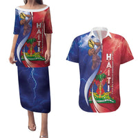 Haiti Independence Day Couples Matching Puletasi and Hawaiian Shirt The First Black Independent Nation - Wonder Print Shop