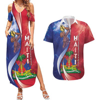 Haiti Independence Day Couples Matching Summer Maxi Dress and Hawaiian Shirt The First Black Independent Nation - Wonder Print Shop