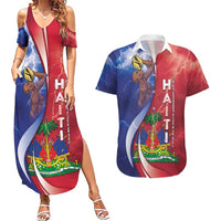 Haiti Independence Day Couples Matching Summer Maxi Dress and Hawaiian Shirt The First Black Independent Nation - Wonder Print Shop