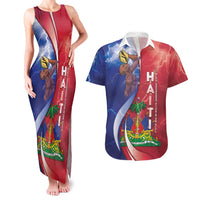 Haiti Independence Day Couples Matching Tank Maxi Dress and Hawaiian Shirt The First Black Independent Nation - Wonder Print Shop
