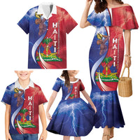 Haiti Independence Day Family Matching Mermaid Dress and Hawaiian Shirt The First Black Independent Nation - Wonder Print Shop