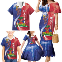 Haiti Independence Day Family Matching Mermaid Dress and Hawaiian Shirt The First Black Independent Nation - Wonder Print Shop