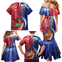 Haiti Independence Day Family Matching Mermaid Dress and Hawaiian Shirt The First Black Independent Nation - Wonder Print Shop