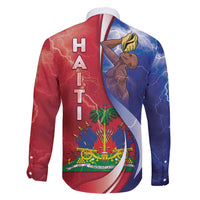 Haiti Independence Day Family Matching Off Shoulder Short Dress and Hawaiian Shirt The First Black Independent Nation - Wonder Print Shop