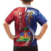 Haiti Independence Day Family Matching Short Sleeve Bodycon Dress and Hawaiian Shirt The First Black Independent Nation - Wonder Print Shop