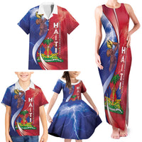 Haiti Independence Day Family Matching Tank Maxi Dress and Hawaiian Shirt The First Black Independent Nation - Wonder Print Shop