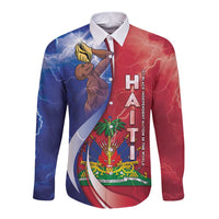 Haiti Independence Day Long Sleeve Button Shirt The First Black Independent Nation - Wonder Print Shop