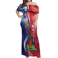 Haiti Independence Day Off Shoulder Maxi Dress The First Black Independent Nation - Wonder Print Shop