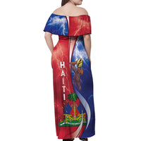 Haiti Independence Day Off Shoulder Maxi Dress The First Black Independent Nation - Wonder Print Shop