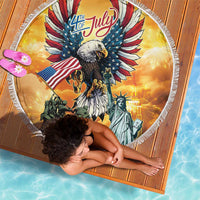 United States Fourth Of July Beach Blanket Happy Independence Day
