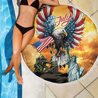 United States Fourth Of July Beach Blanket Happy Independence Day