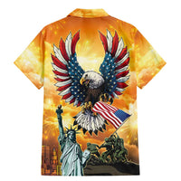 United States Fourth Of July Family Matching Mermaid Dress and Hawaiian Shirt Happy Independence Day