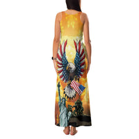 United States Fourth Of July Family Matching Tank Maxi Dress and Hawaiian Shirt Happy Independence Day
