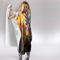 United States Fourth Of July Hooded Blanket Happy Independence Day