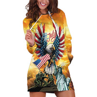 United States Fourth Of July Hoodie Dress Happy Independence Day