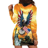 United States Fourth Of July Hoodie Dress Happy Independence Day