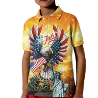 United States Fourth Of July Kid Polo Shirt Happy Independence Day