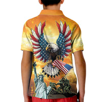 United States Fourth Of July Kid Polo Shirt Happy Independence Day