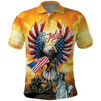 United States Fourth Of July Polo Shirt Happy Independence Day