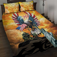 United States Fourth Of July Quilt Bed Set Happy Independence Day