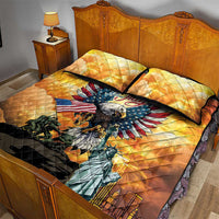 United States Fourth Of July Quilt Bed Set Happy Independence Day