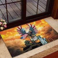 United States Fourth Of July Rubber Doormat Happy Independence Day