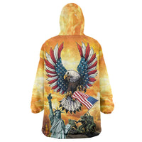 United States Fourth Of July Wearable Blanket Hoodie Happy Independence Day