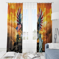 United States Fourth Of July Window Curtain Happy Independence Day