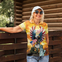 United States Fourth Of July Women Polo Shirt Happy Independence Day