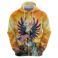 United States Fourth Of July Zip Hoodie Happy Independence Day