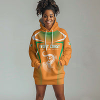 Custom Ivory Coast Football 2026 Hoodie Dress Go Les Elephants