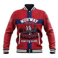 Custom Norge Football 2026 Baseball Jacket Row For Glory