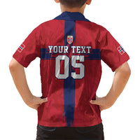 Custom Norge Football 2026 Kid Hawaiian Shirt Row For Glory