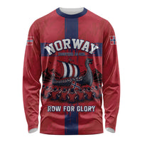 Custom Norge Football 2026 Long Sleeve Shirt Row For Glory